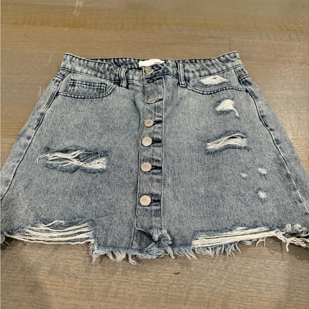Vervet denim jean skirt
